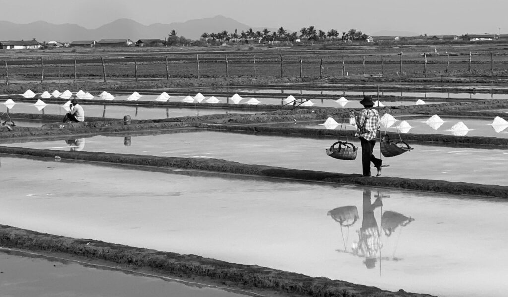 Salt flats nr Kampot, Cambodia