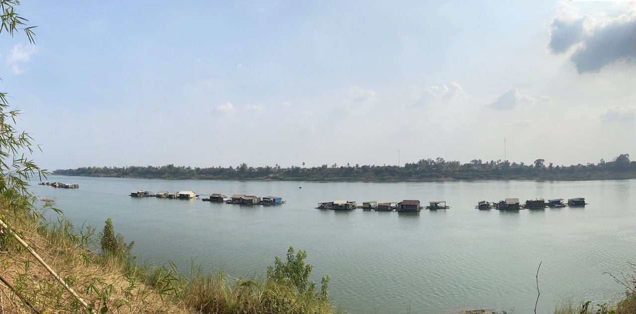 Vietnamese floating village, Mekong river, Kratie, Cambodia