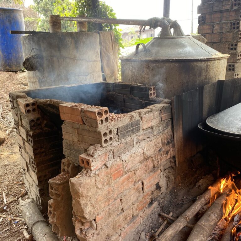 Rice wine distillery, Kratie District, Cambodia