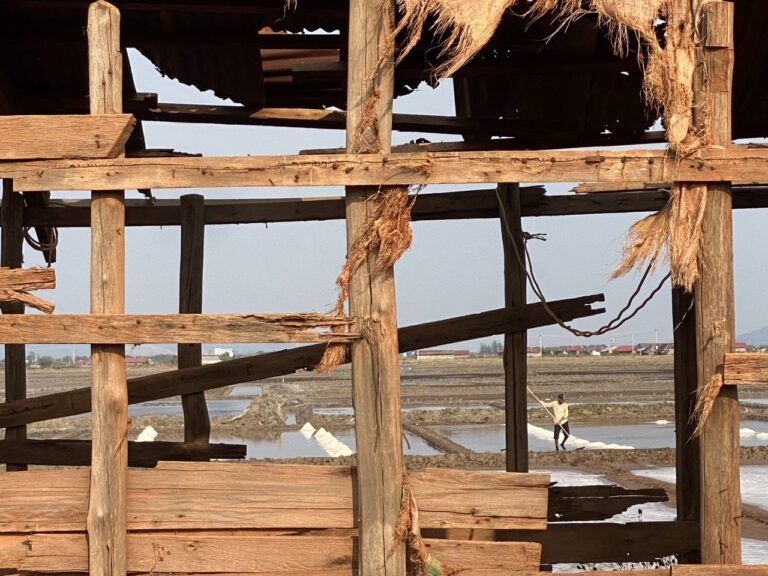 Salt flats, Kampot region, Cambodia