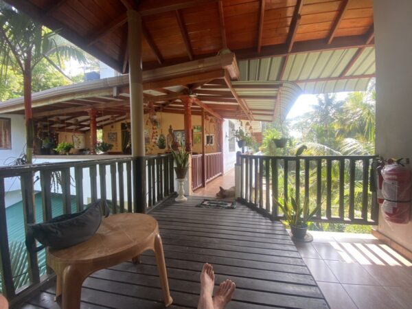 Our balcony, Secret Island, Sri Lanka
