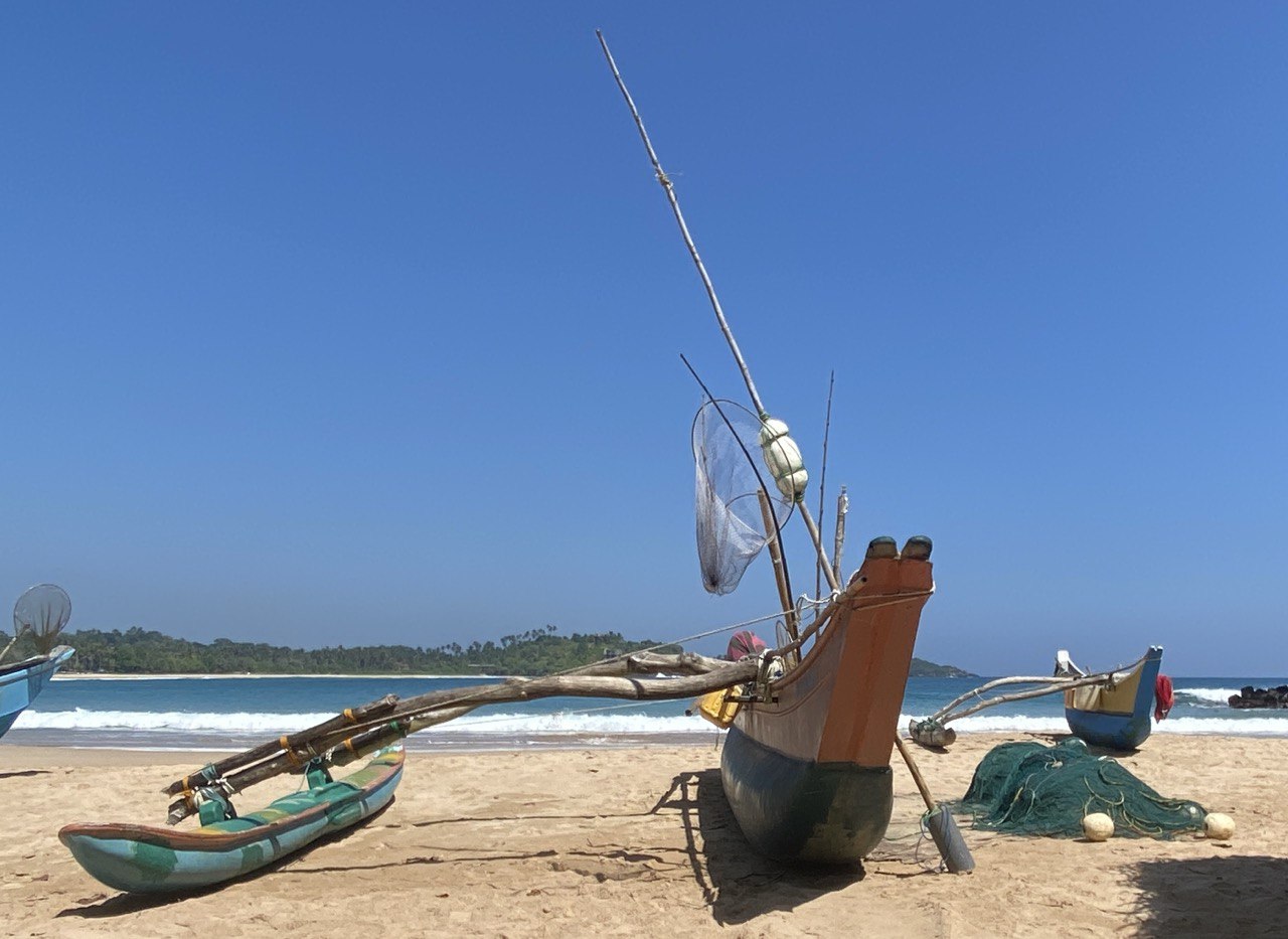On the beach at Talalla
