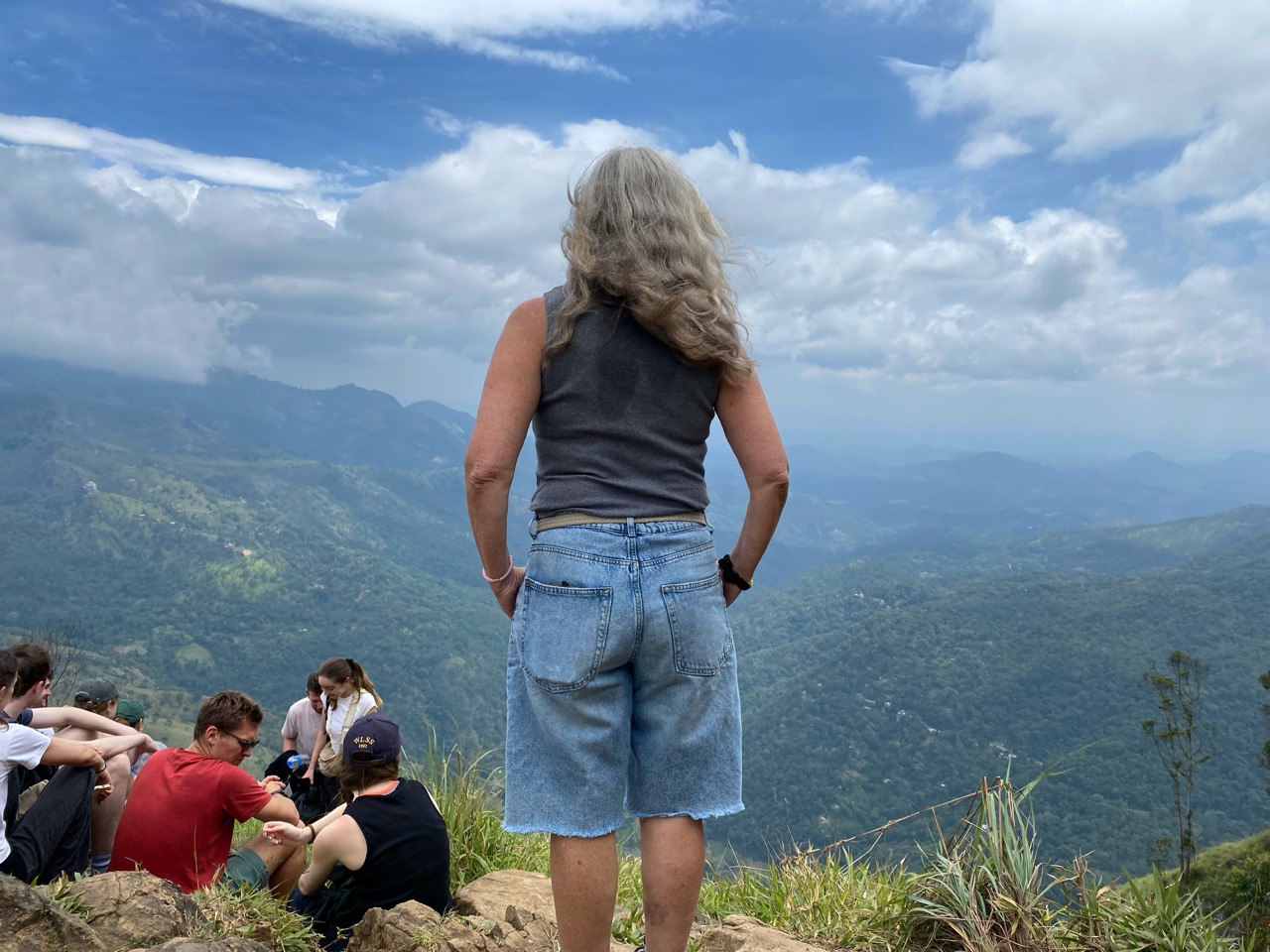 V looking out from Ella Rock, Sri Lanka