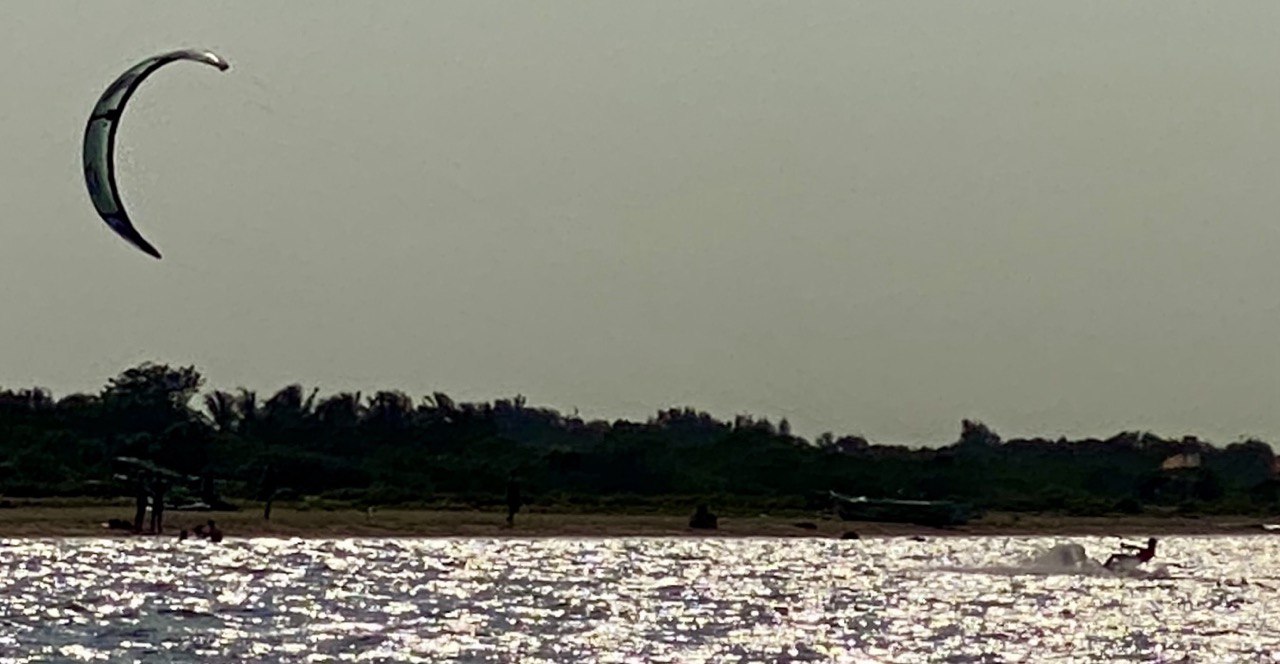 Windsurfer nr Kalpitiya beach, Sri Lanka