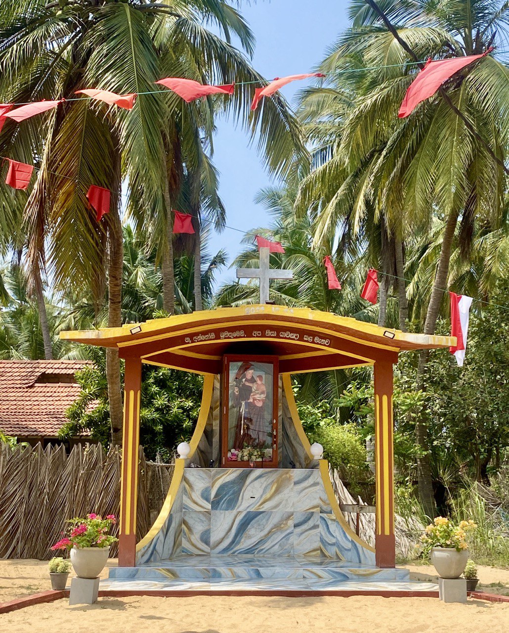 Christian shrine nr Kalpitiya beach, Sri Lanka
